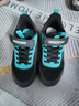 乔丹男大童跑步鞋春秋季儿童运动鞋子小孩密网童鞋 黑色-冰爽蓝34 实拍图