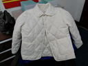 春秋季轻薄款女士新款小棉袄短款纯色翻领薄款外套棉衣女百搭棉服 米白 2XL 建议90-110斤 实拍图