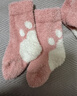 尼多熊儿童袜新生儿秋冬加厚保暖婴儿珊瑚绒中长筒宝宝袜子6-12个月 实拍图