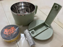 京东京造 泡面碗 上班族304不锈钢饭盒小学生双层防烫1.3L绿色 配筷勺 实拍图