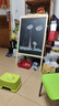 AUCS粉笔黑板支架型家用60*80cm 儿童写字板店铺商用学校教室用家庭摆摊小白板大黑板绿板广告牌展示牌 实拍图