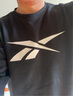 Reebok锐步官方男女黑色基础LOGO款百搭时尚经典圆领套头长袖卫衣 GR8472 黑色 S 实拍图