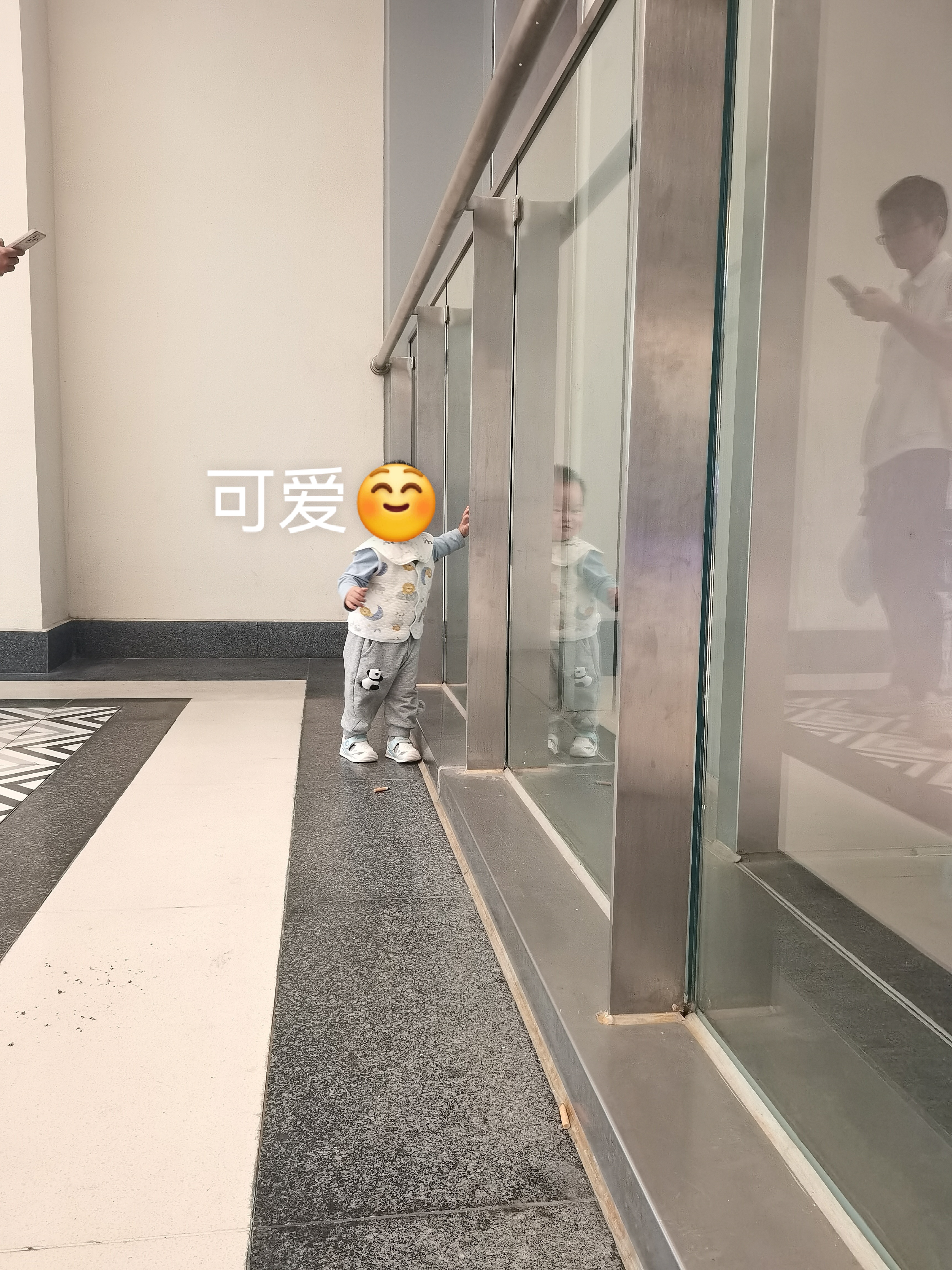 迷你巴拉（minibala）男宝女宝裤子儿童pp裤春新款玩偶宝宝长裤【屁屁裤】 浅灰色 80 实拍图