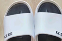 回力运动厚底拖鞋男室内户外穿静音速干防滑凉拖鞋HL3A57白黑42-43码 实拍图