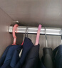 固特（GUTE）衣柜挂衣杆衣柜内晾衣杆衣服杆裁切定制衣柜横杆配底座 111-130cm银白色挂衣杆+椭圆底座 换颜色和衣杆裁切尺寸(联系备注) 实拍图