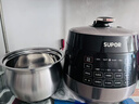 苏泊尔（SUPOR）电压力锅 0涂层不锈钢球釜 5L大容量家用多功能压力锅 一锅双胆智能预约高压锅电饭煲3-6人 【【精钢+陶晶】】 5L 实拍图