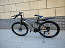 金武端自行车成人山地车公路赛车单车骑行变速超轻越野中学生初中青少年 顶配升级版-辐条轮-黑白色 26寸21速 实拍图