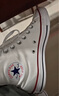 匡威（Converse）官方All Star经典帆布男女高帮休闲运动小白鞋101009 101009/白色 37 实拍图
