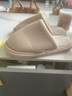 merdor冬季棉拖鞋男士室内家居保暖防滑居家用情侣毛绒地板棉拖鞋女秋冬 卡其色 40-41 实拍图