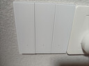 领普科技超薄智能开关E3 Pro AG玻璃蓝牙mesh2.0 已接入米家APP单火三键白 实拍图