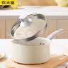 炊大皇（COOKER KING） 奶锅不粘锅汤锅泡面锅煮奶锅宝宝辅食锅电磁燃气煤气灶明火通用 麦萌不粘奶锅 18cm 实拍图