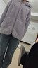 京东京造【保暖抗静电 连帽衫】珊瑚绒秋冬加厚睡衣女睡衣情侣家居服紫色S 实拍图