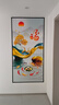 喜巢走廊装饰画入户玄关自粘壁画过道轻奢中式贴画竖版现代山水墙贴画 九鱼聚福02竖款 100cm x 200cm 实拍图