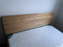 原始原素全实木床1.8米x2米现代简约主卧双人床纯实木榫卯大床L701D 高体-原木色1.5床+床垫10cm 大板床 实拍图