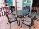 狮兄狮弟户外桌椅铸铝椅子庭院花园室外阳台室内休闲防水拆装家具套装 1张：艾丽娅椅【2张起拍】 实拍图