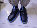 鸿星童品牌断码童鞋男童运动鞋皮面防水春秋季新款儿子女孩跑步鞋中大童 jjl-1876黑月皮面 38 实拍图