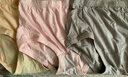 AB【3条】女薄款高腰印花纯色棉质抗菌中老年三角裤   XXL 实拍图