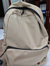 京东京造轻量双肩背包20L升级版2.0 男女运动旅行通勤学生书包 卡其 实拍图