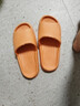 情侣居家男女室内软厚底浴室洗澡防滑凉拖鞋 橘色 【38-39】码 实拍图