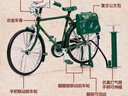 Murcia合金自行车模型手动diy创意小摆件怀旧二八大杠车模拼装儿童玩具 实拍图
