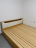 迎裕财实木床简约现代主卧家用1.5单人床出租房用1.8米榻榻米软包 原木色单床【加厚款】 1.8*2米 实拍图