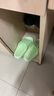 凉拖鞋男士夏季新款室内家居防滑浴室洗澡踩屎感厚底情侣一字拖鞋 绿色 38-39 实拍图