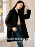 初申100%纯羊毛毛呢大衣女百搭通勤厚实保暖双面呢大衣外套S144G1016 实拍图