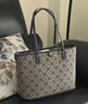 汤丽柏琦（Tory Burch）TB女包 T MONOGRAM 手提托特包水桶包单肩包斜挎酒桶包 152301 405 海军蓝 中号 实拍图