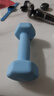 Ma fitness哑铃男士健身家用器材六角小哑铃5kg男生宿舍防锈纯铁4kg一对公斤 2KG*2只天空蓝-初级力量训练 蓝色 实拍图