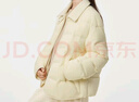 坦博尔轻薄羽绒服女短款翻领宽松舒适衬衫式女士外套淡奶黄170 实拍图