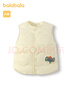 巴拉巴拉童装宝宝马甲外穿冬装婴儿衣服背心羽绒服轻薄萌男童女童儿童 冷蛾黄30902-白鸭绒 90 实拍图