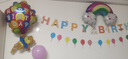 多美忆生日场景布置生日气球氛围道具儿童男孩女孩铝膜装饰彩云宝宝6件 实拍图