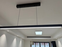 鹿家良品（LUUGAA）一字餐厅吊灯现代简约极简长条餐厅灯吊灯吧台办公室餐桌中山灯具 【荐|二代升降款】120cm无极光65W智能联动 实拍图