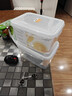 龙士达微波炉饭盒上班族保鲜盒透明塑料密封便当收纳盒 4.4L 2个装  实拍图