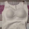 猫人女士保暖背心女带胸垫蚕丝内衣罗纹蕾丝秋冬吊带免穿文胸白色2XL 实拍图