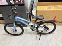 凤凰山地自行车男女变速山地车碟刹青少年儿童自行车学生单车 星际 蓝灰【变速+辐条轮】 22寸【适合130-170cm】 实拍图