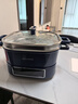 摩飞电器（Morphyrichards）电蒸锅多功能锅 家用IH桑拿电火锅电煮锅 6L大容量炖蒸煮一体可预约定时不锈钢蒸屉蒸炖锅MR8901蓝 实拍图