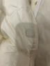 美洋（MEIYANG）速暖鹅绒服定制高阶尼龙简约绗缝轻暖短款羽绒外套秋季新款羽绒服 米白色 M 实拍图