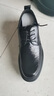 XO皮鞋男【牛皮】2025秋冬正装商务男鞋系带德比鞋西装鞋 黑色 43 实拍图