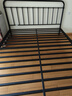 天坛家具 铁艺床现代家具组合主卧室双人钢木床 现代简约卧室套餐家具 黑色床（不含床垫） 1.8*2.0m单床头 实拍图