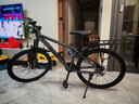 永久自行车成人山地车自行车学生男女铝合金变速公路自行车油碟单车 【铝架/全套密封轴承】摩天灰 24速 26寸【推荐155-185cm】 实拍图