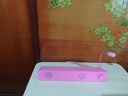 赛达电脑音响桌面音箱台式机笔记本喇叭手机外接有线usb接口小型长条低音炮带麦克风一体 升级粉【喇叭升级音质更好】 实拍图