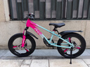 凤凰山地自行车男女变速山地车碟刹青少年儿童自行车学生单车 星际 蓝玫【单速+三刀轮】 20寸【适合125-160cm】 实拍图