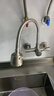 墨林卡入墙式厨房龙头304不锈钢洗菜盆冷热水龙头阳台洗衣池水槽混水阀 A款:《把手朝上》冷热水龙头 实拍图