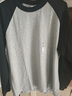 优衣库男装女装宽松插肩袖T恤/休闲长袖上衣484016 09 黑色 2XL /185/112C 实拍图