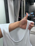 浪莎（LangSha）100%纯棉背心夏季男薄款修身健身跨栏运动全棉吊带高弹力紧身螺纹 【1白色1黑色】·100%纯棉弹力 XL /175：修身版型建议选大一码 实拍图