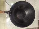 古臻匠锤纹铁锅炒锅无涂层平底圆底氮化不易粘不易锈炒菜家用 平底 30cm 实拍图