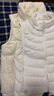 坦博尔羽绒服马甲女立领宽松外搭短款羽绒背心外套TD236006 小香白 170 实拍图