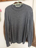 与狼共舞【100%纯羊毛】圆领毛衣男士2025秋季新款男装纯色套头针织衫2363 深灰色015 2XL /185 实拍图
