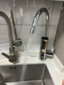 奥克斯（AUX）电热水龙头热水器加热水龙头快速热水变频恒温厨房下进水 【大屏数显】电镀银+漏保插头+万向喷头 实拍图